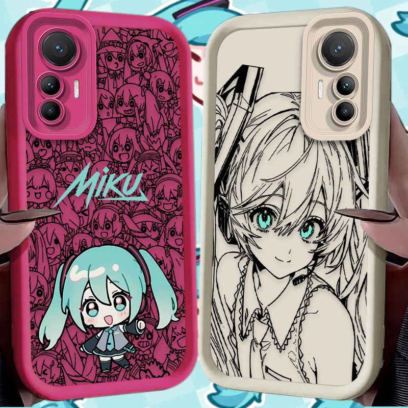 Phone Cases Silicone - H-Hatsunes Kawaii M-Miku Phone Case for