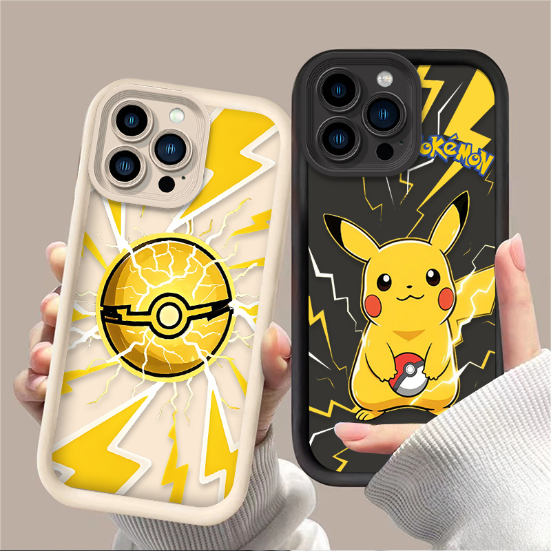 Phone Cases Cute Iphone 14 - Cartoon Cute P-Pokemon Pikachu Soft Phone