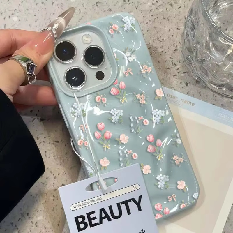Phone Cases Cute Iphone 14 - Korean Style Small Flowers Phone Case