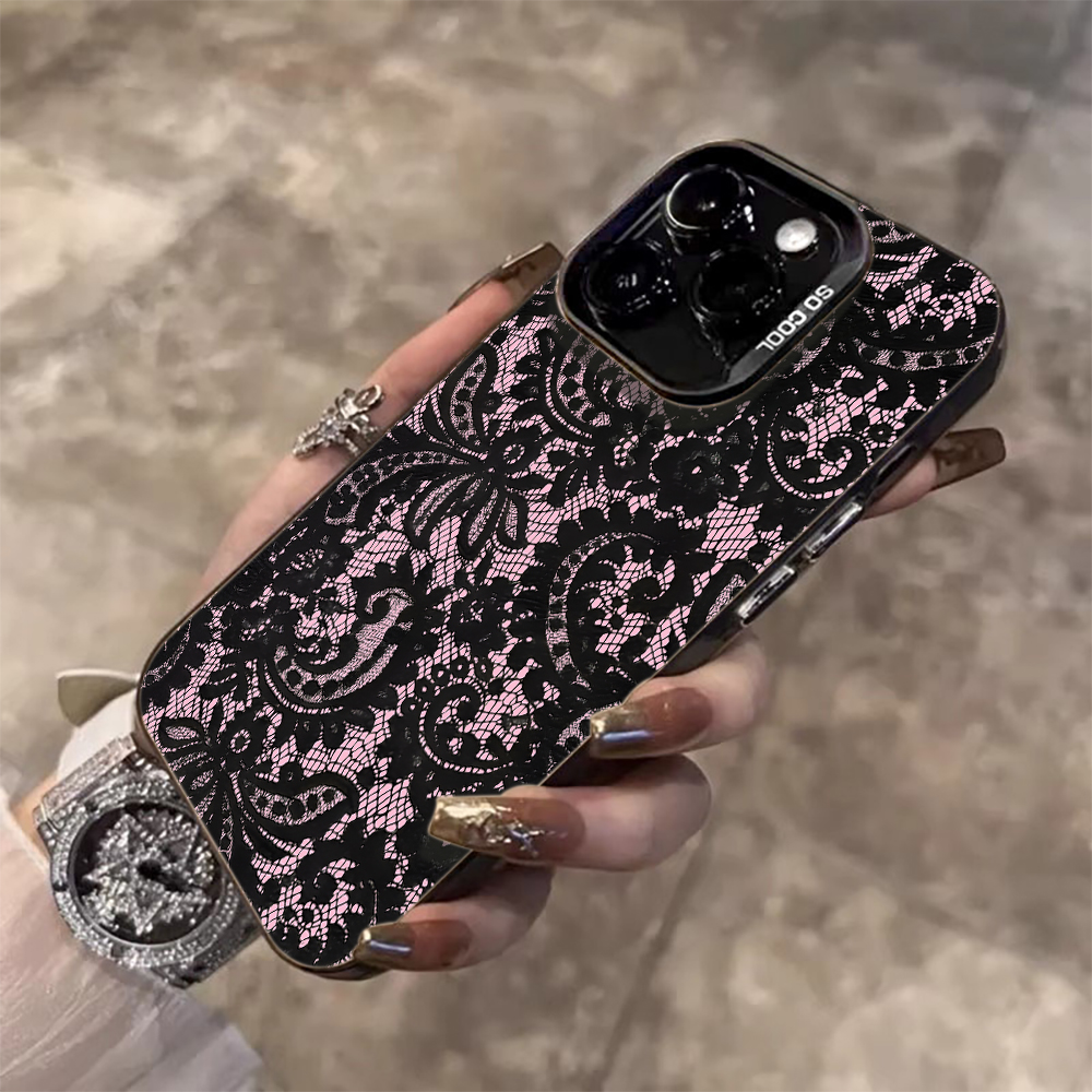 Phone Cases Drop Proof - Lace Flowers Phone Case For Xiaomi