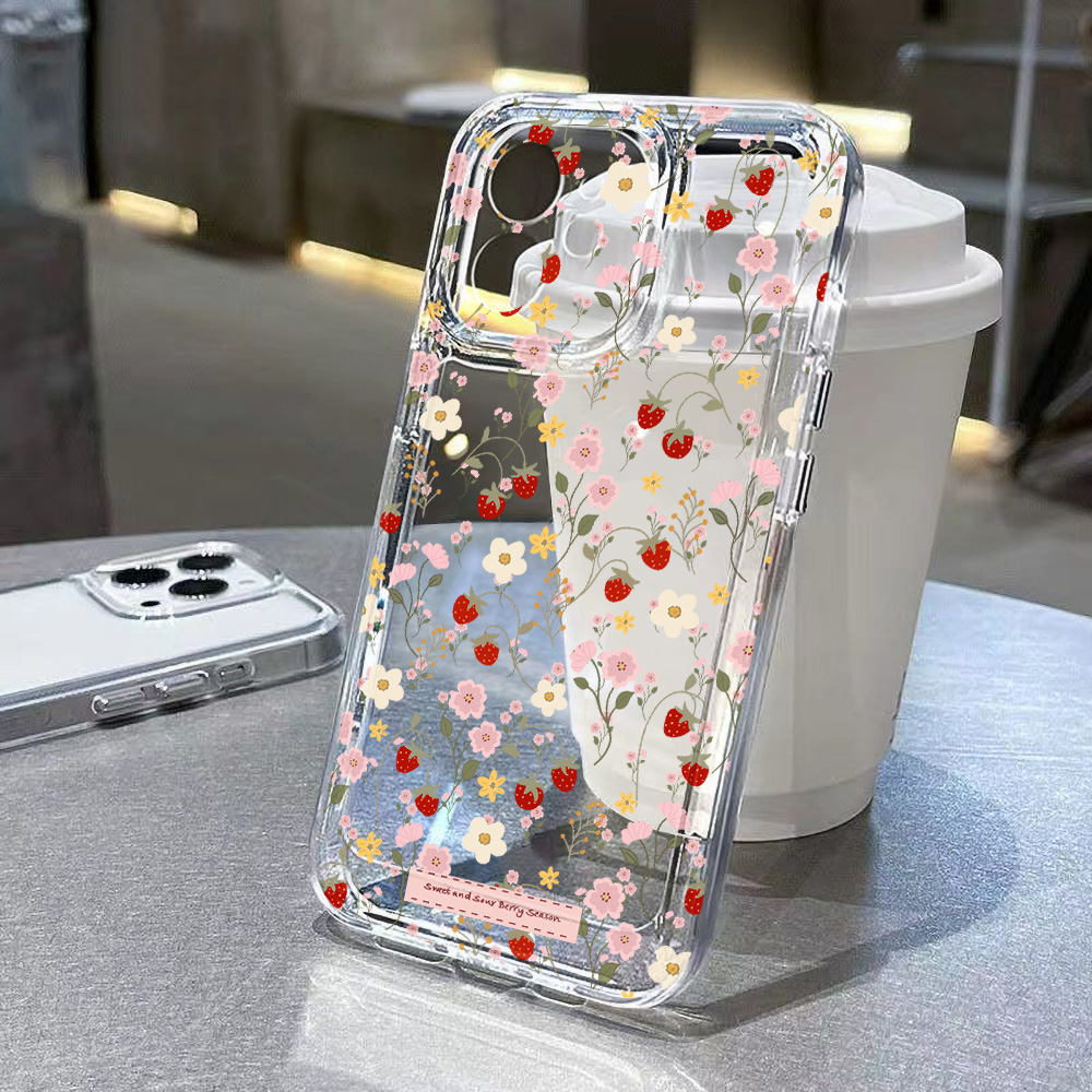 Phone Cases Transparent - Aesthetic Floral Case For iPhone 17