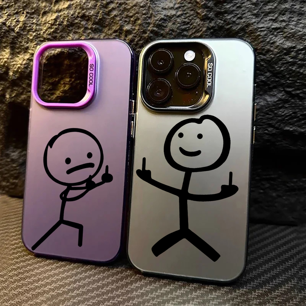 Phone Cases Cute Iphone 14 - Cute Cartoon Matchman Phone Case For
