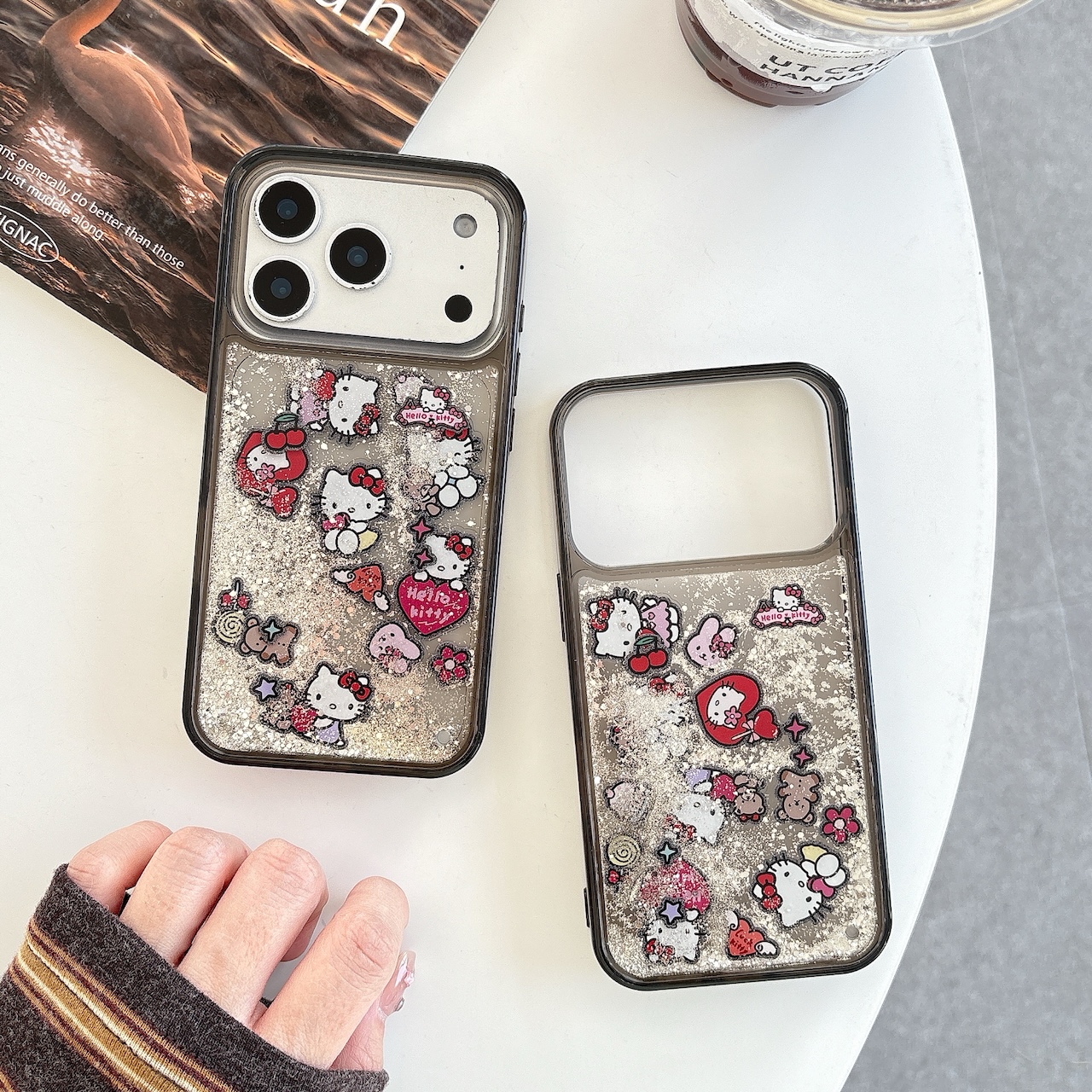 Glitter Shockproof Case - Quicksand Glitter Protection For Cute Hello