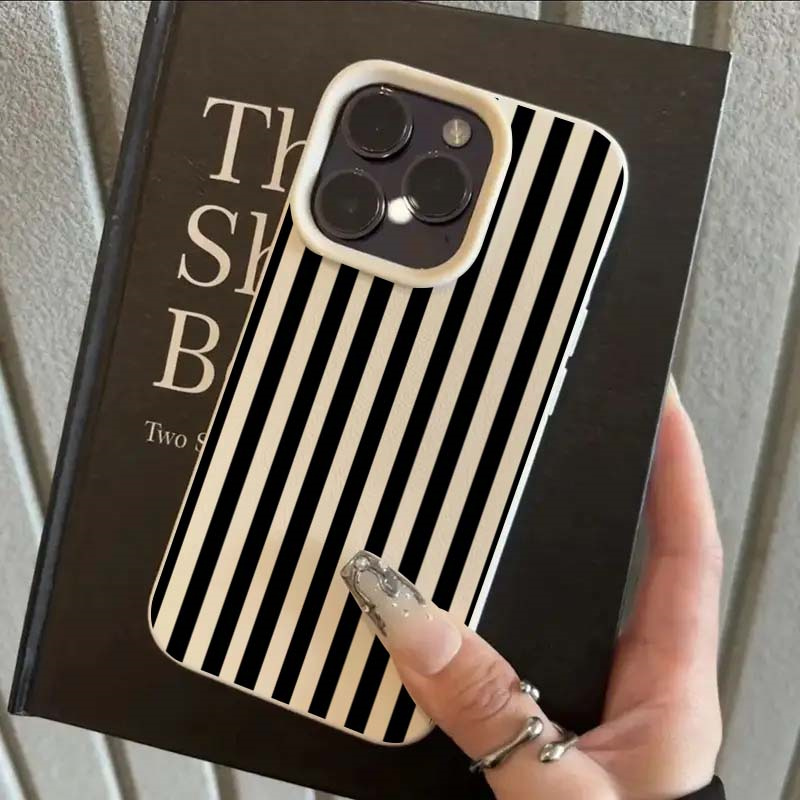 Phone Cases Xr Iphone - Colorful Striped Minimalist INS Couple Phone