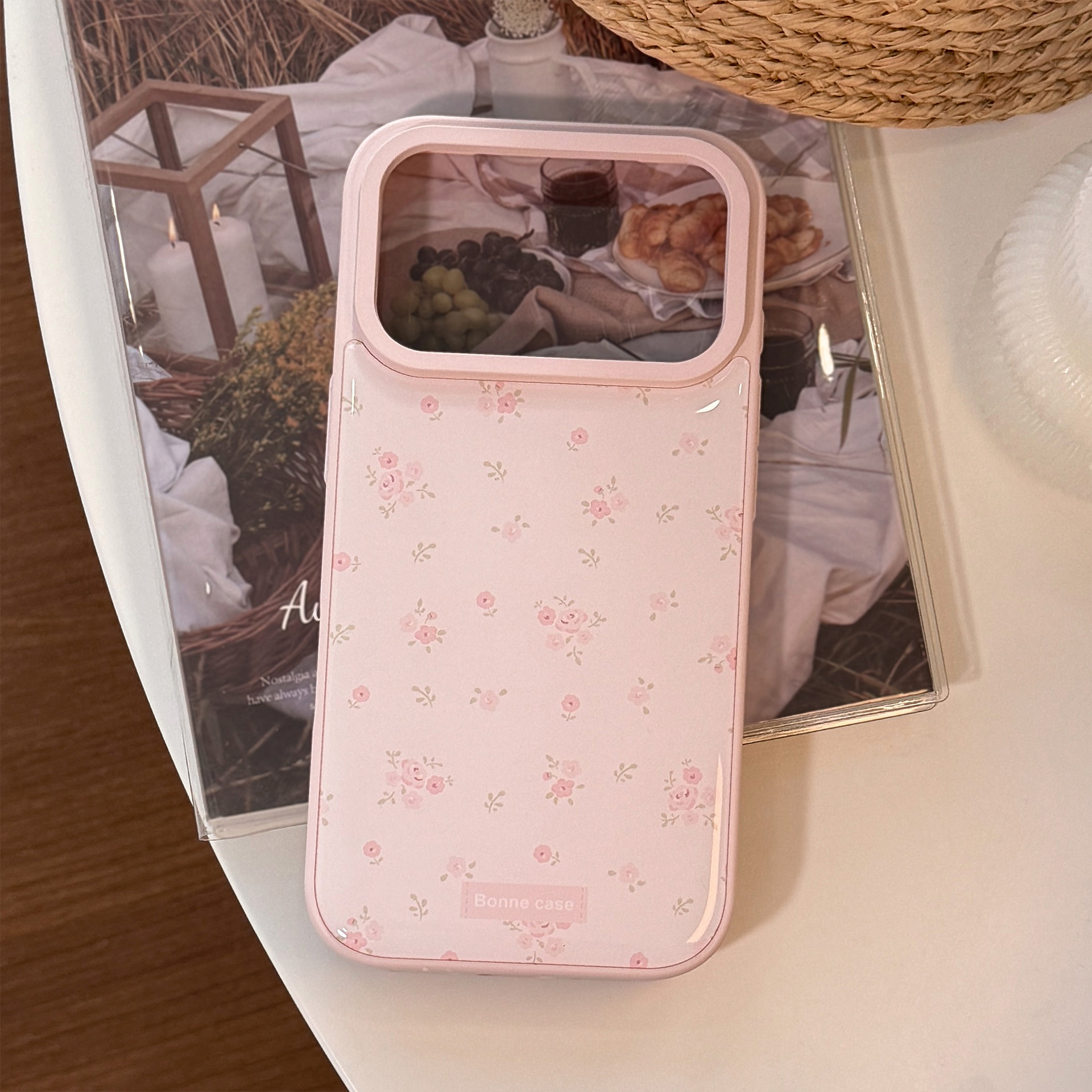 Phone Cases Drop Proof - Korean Full Screen Pink Flowers Drop