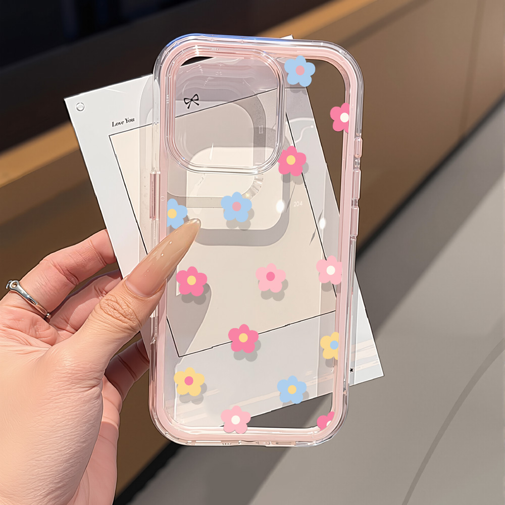 Phone Cases Transparent - Transparent Flower Phone Case For Samsung