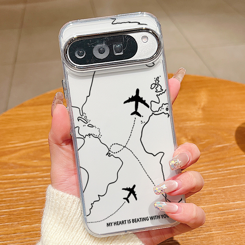 Airplane Line Pattern TPU Phon - Phone Cases Google Pixel 10 Pro ulasan dan harga