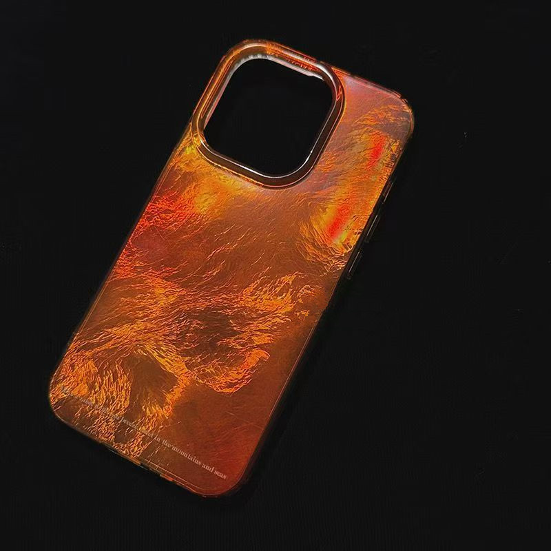 INS Orange Gradient Vortex Pat - Phone Cases Orange ulasan dan harga