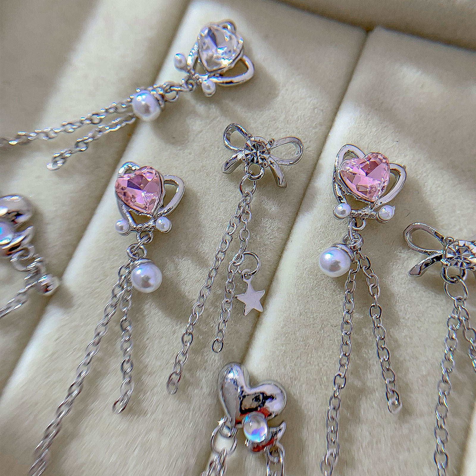 5PCS Luxury Silver Nail Diamon - Phone Cases Junk ulasan dan harga
