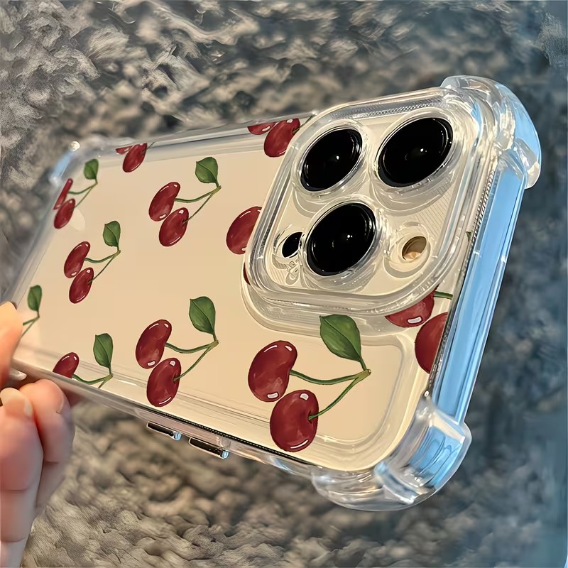 Cute Cherry Four Corner Anti D - Phone Cases Drop Proof ulasan dan harga