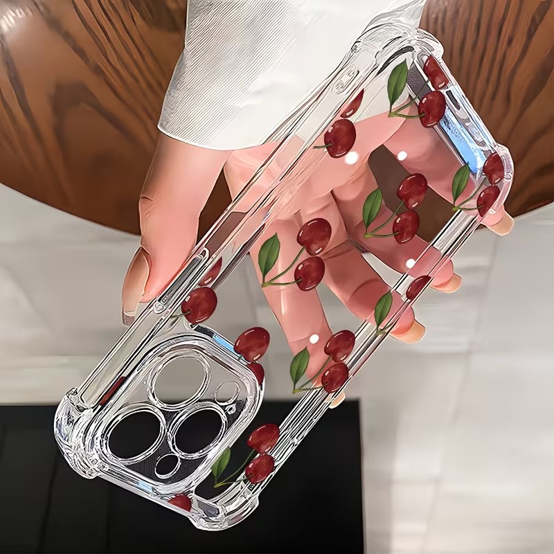Cute Cherry Four Corner Anti D - Phone Cases Drop Proof ulasan dan harga