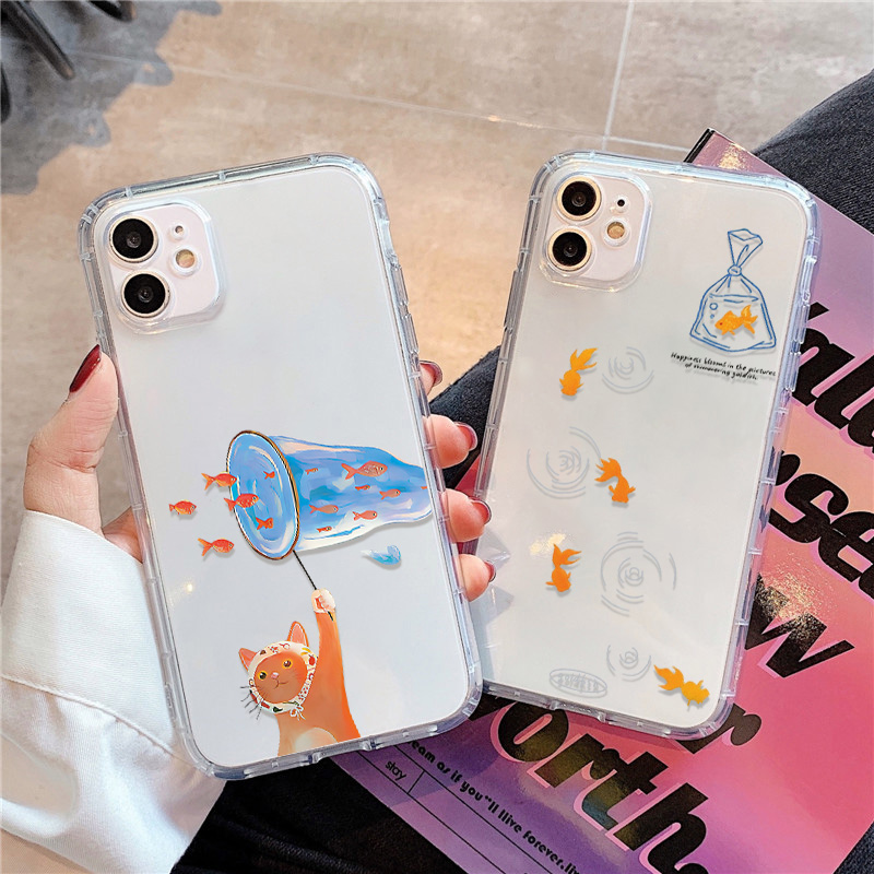Lovely Fishes Clear Phone Case - Phone Cases Xr Iphone ulasan dan harga