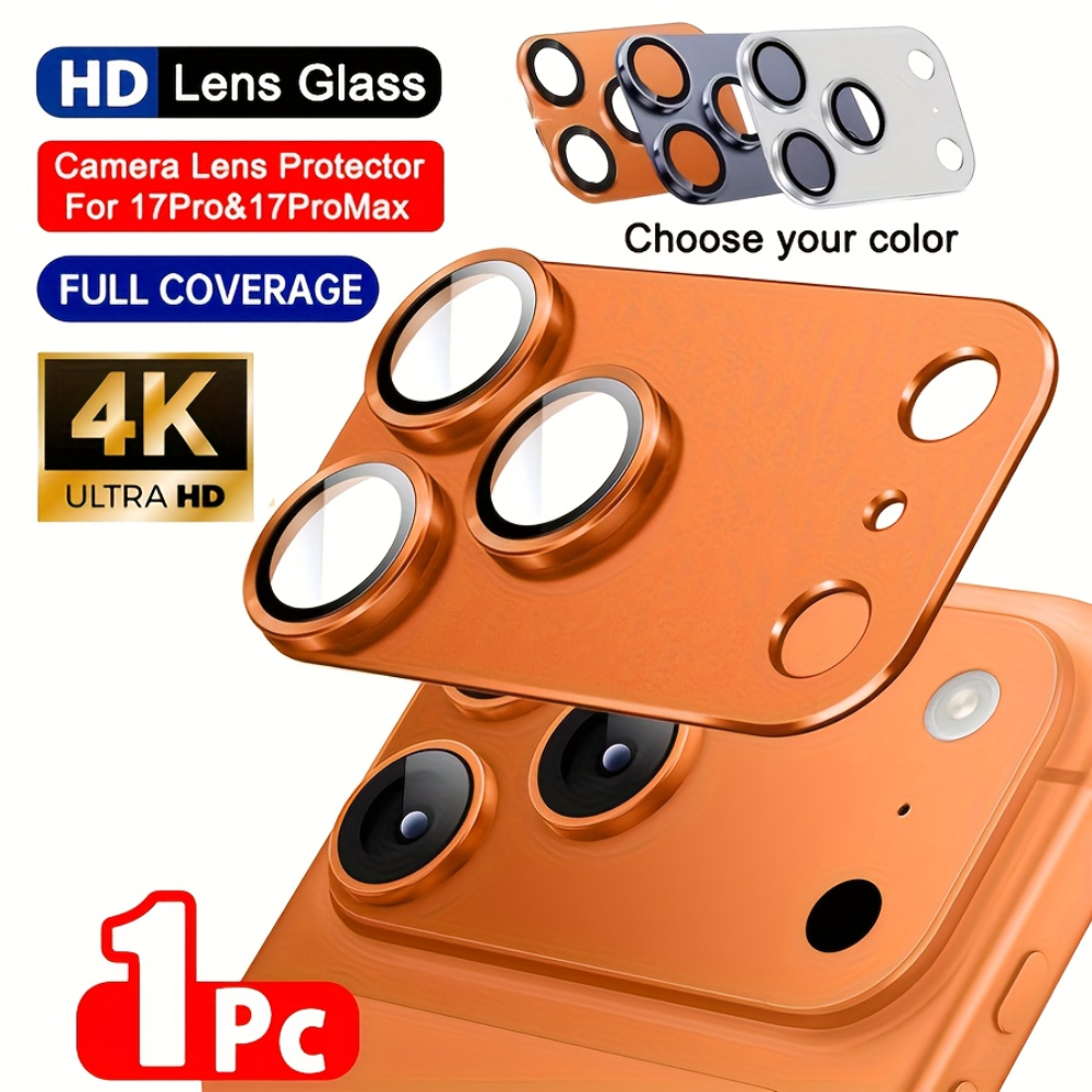 1Pcs Metal Tempered Glass Lens - Phone Cases Orange ulasan dan harga