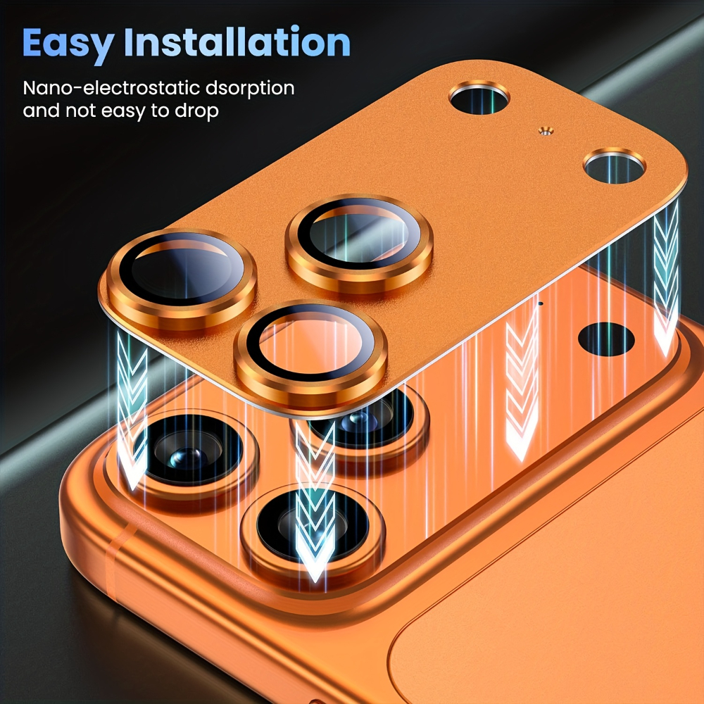 1Pcs Metal Tempered Glass Lens - Phone Cases Orange ulasan dan harga