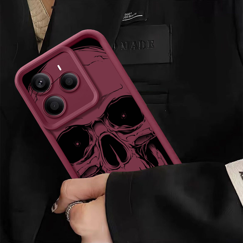 Cool Black Skull Print Phone C - Phone Cases Black ulasan dan harga