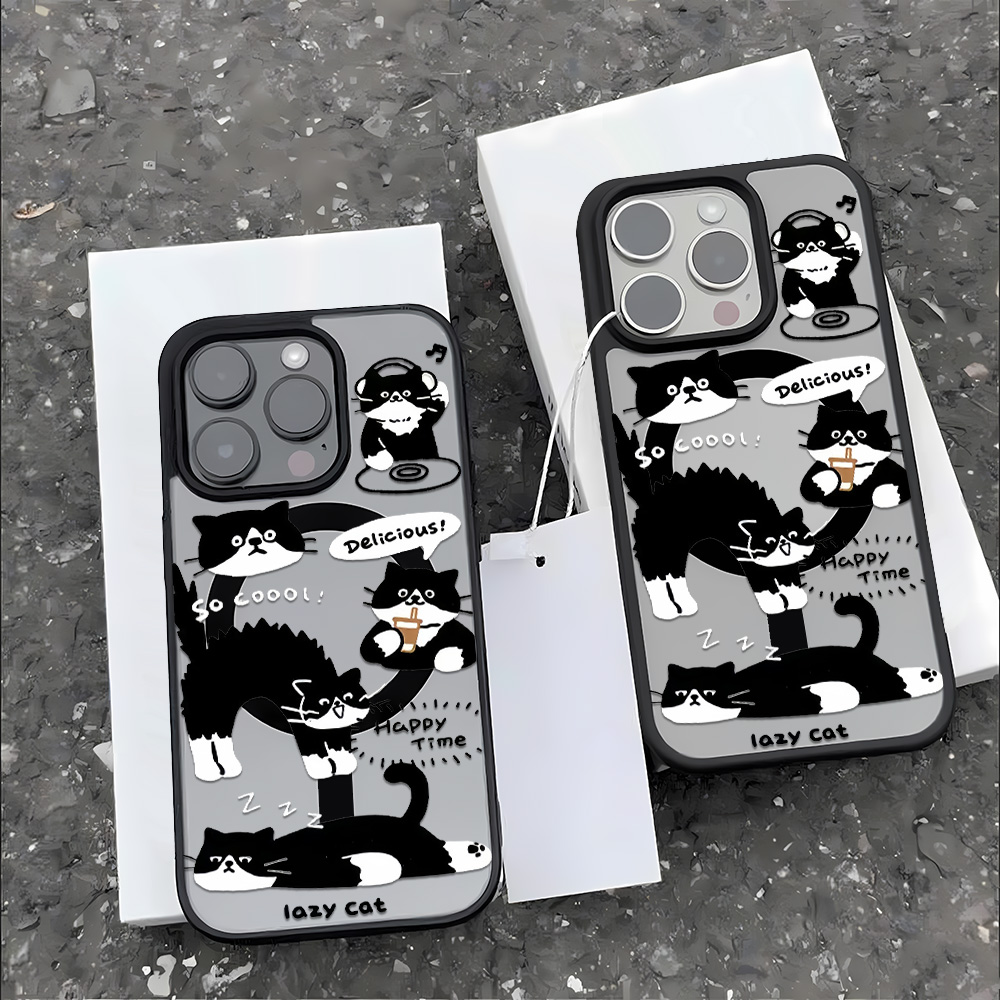 Funny Black Cat Wireless Charg - Phone Cases Black ulasan dan harga