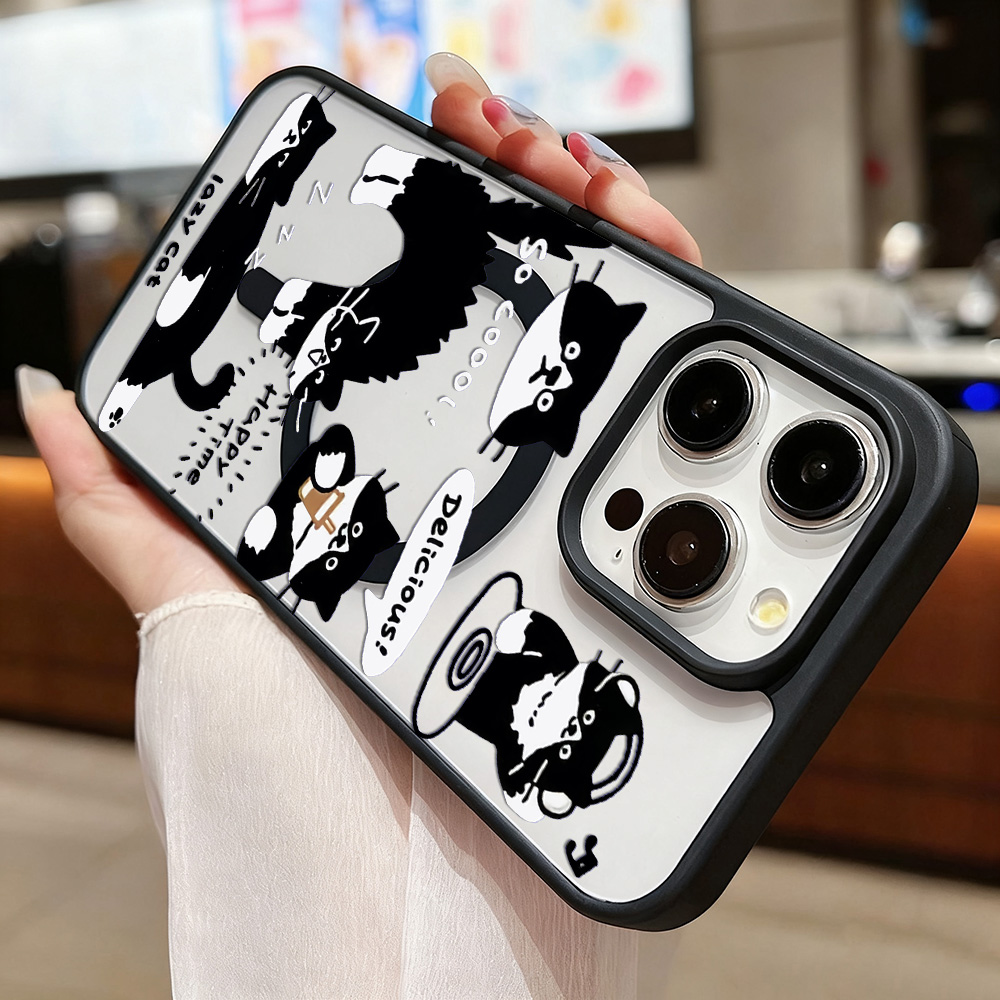 Funny Black Cat Wireless Charg - Phone Cases Black ulasan dan harga