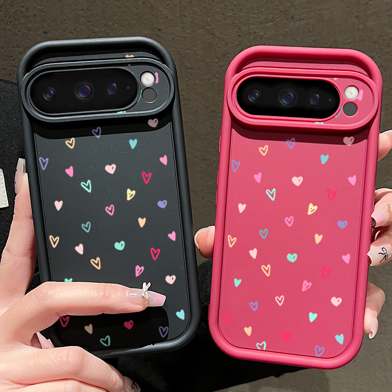Colorful Little Hearts Soft Ca - Phone Cases Google Pixel 10 Pro ulasan dan harga