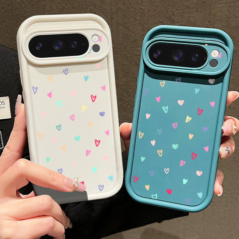 Colorful Little Hearts Soft Ca - Phone Cases Google Pixel 10 Pro ulasan dan harga