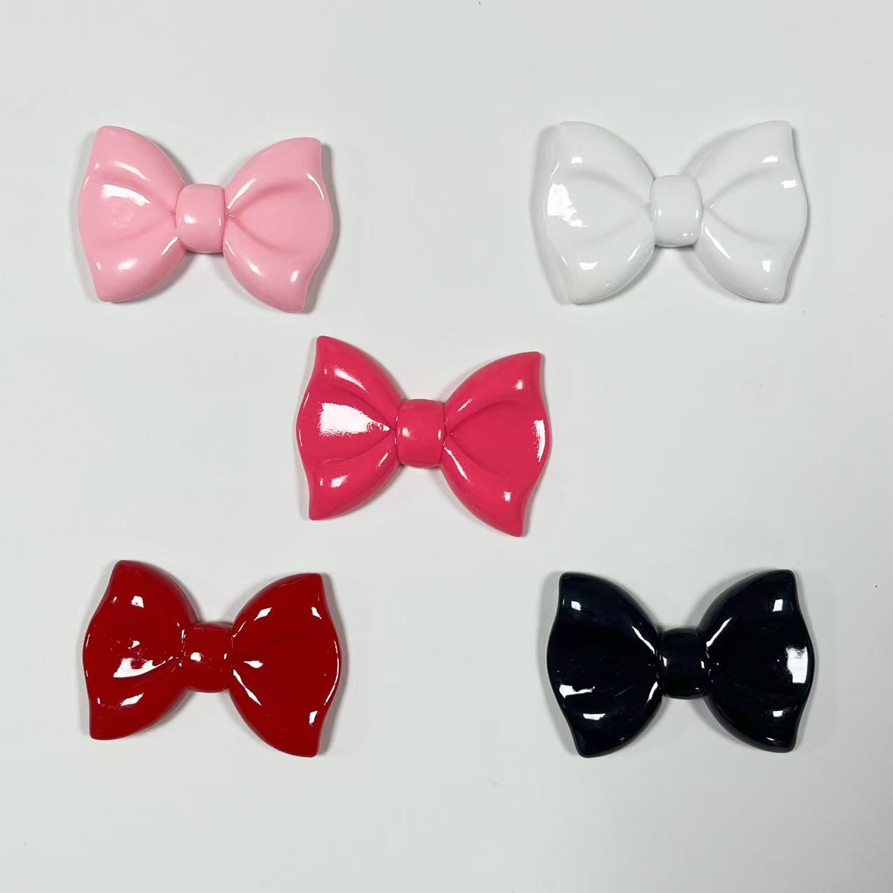 1pc Glossy Flatback White Red  - Phone Cases Junk ulasan dan harga