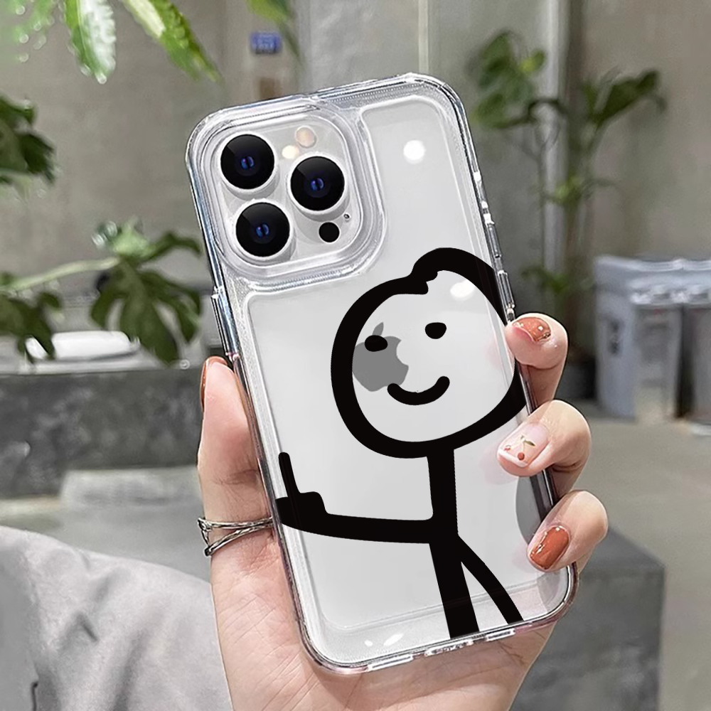 Modern Style Line Drawing Stic - Phone Cases Transparent ulasan dan harga