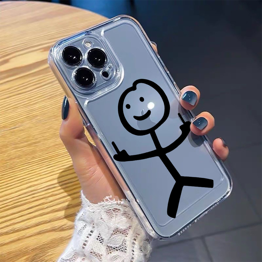 Modern Style Line Drawing Stic - Phone Cases Transparent ulasan dan harga