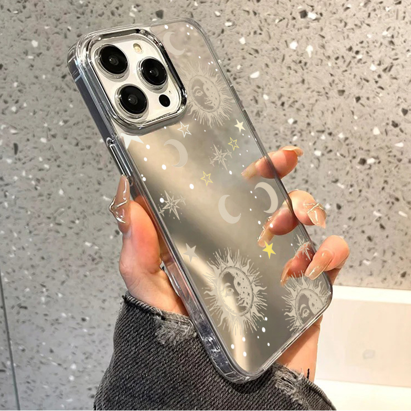 Sun Moon Star Mirror Phone Cas - Phone Cases Transparent ulasan dan harga
