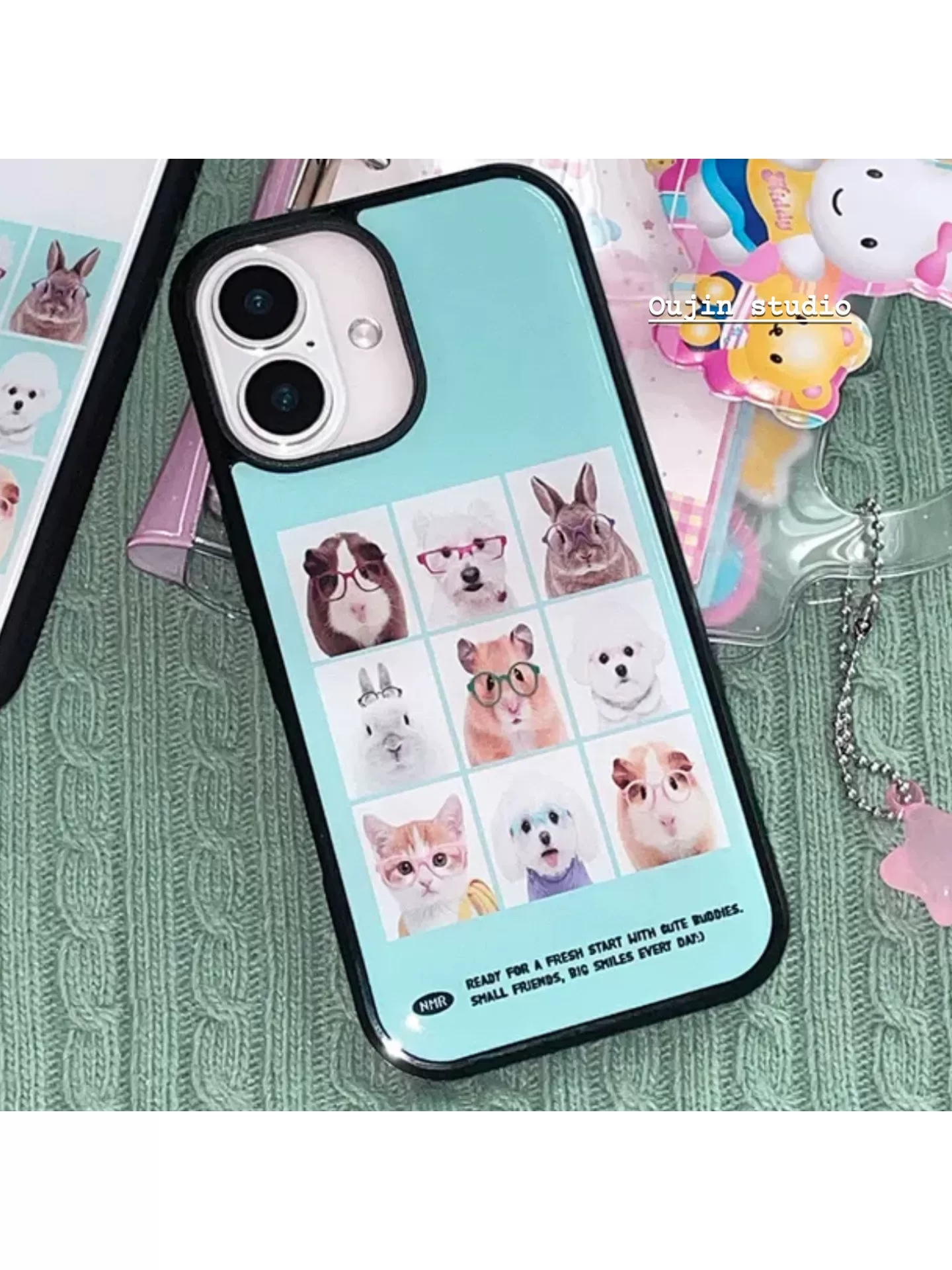 Korean Cute Animal Head Sticke - Phone Cases Drop Proof ulasan dan harga