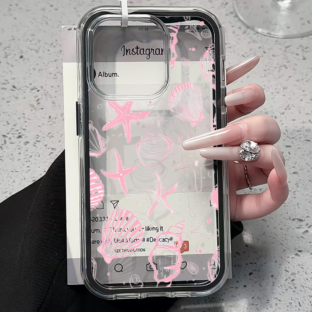 Summer Pink Seashell Clear Pho - Phone Cases Xr Iphone ulasan dan harga