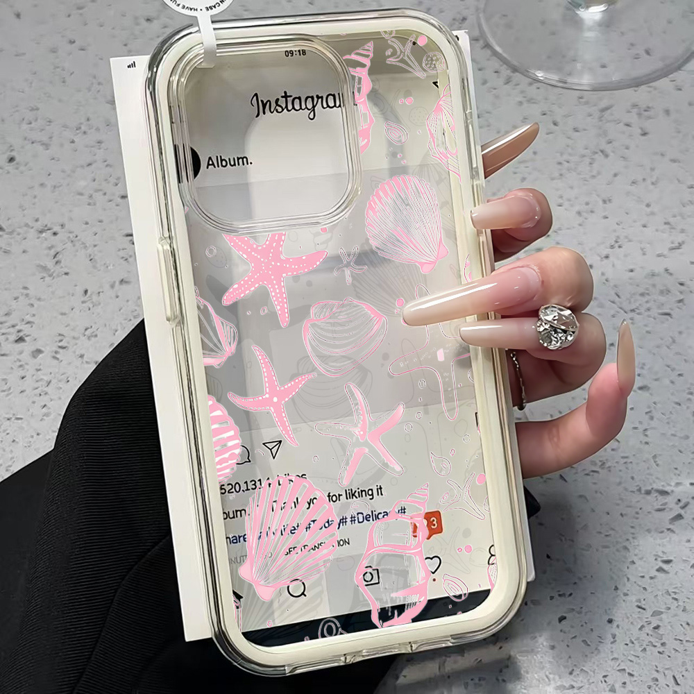 Summer Pink Seashell Clear Pho - Phone Cases Xr Iphone ulasan dan harga