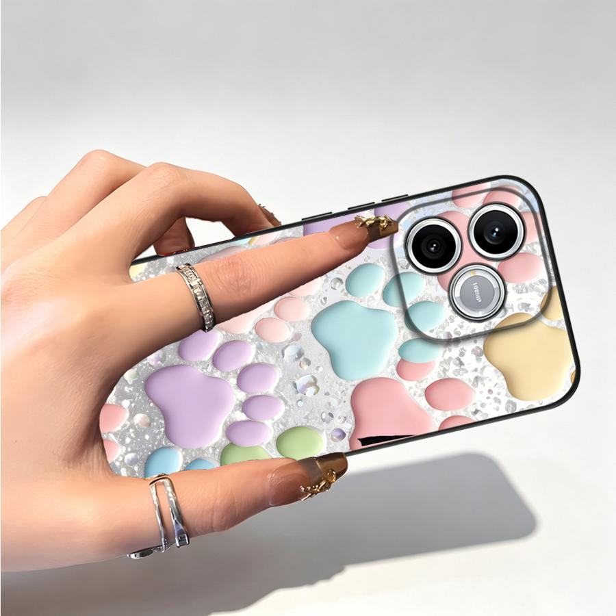 Orange Rose Paw Print Funda Ph - Phone Cases Orange ulasan dan harga