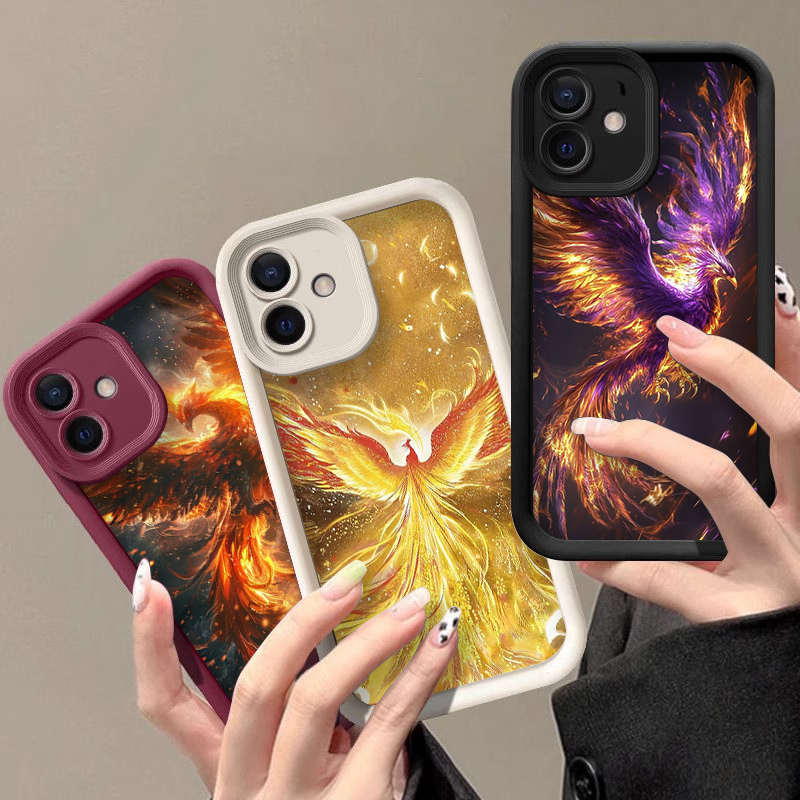 Aesthetic Golden Phoenix Fire  - Phone Cases Drop Proof ulasan dan harga