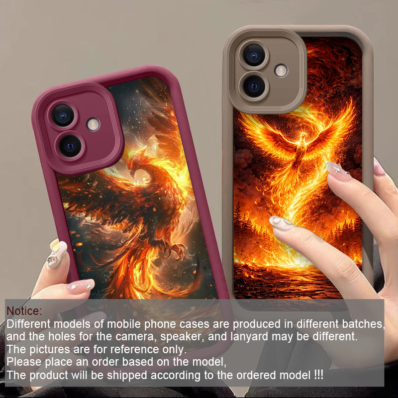 Aesthetic Golden Phoenix Fire  - Phone Cases Drop Proof ulasan dan harga