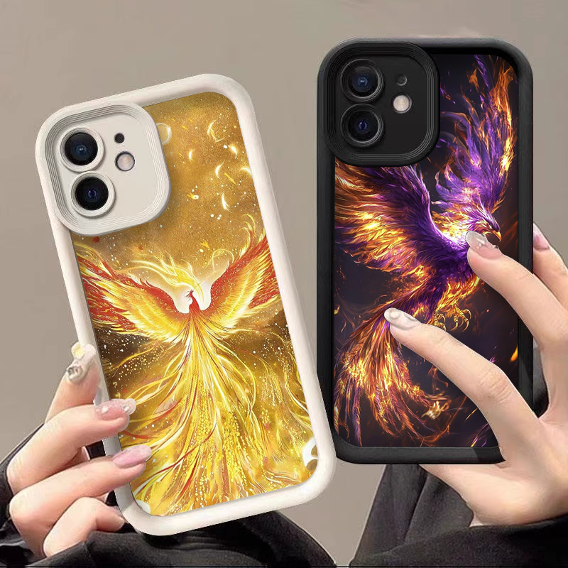 Aesthetic Golden Phoenix Fire  - Phone Cases Drop Proof ulasan dan harga