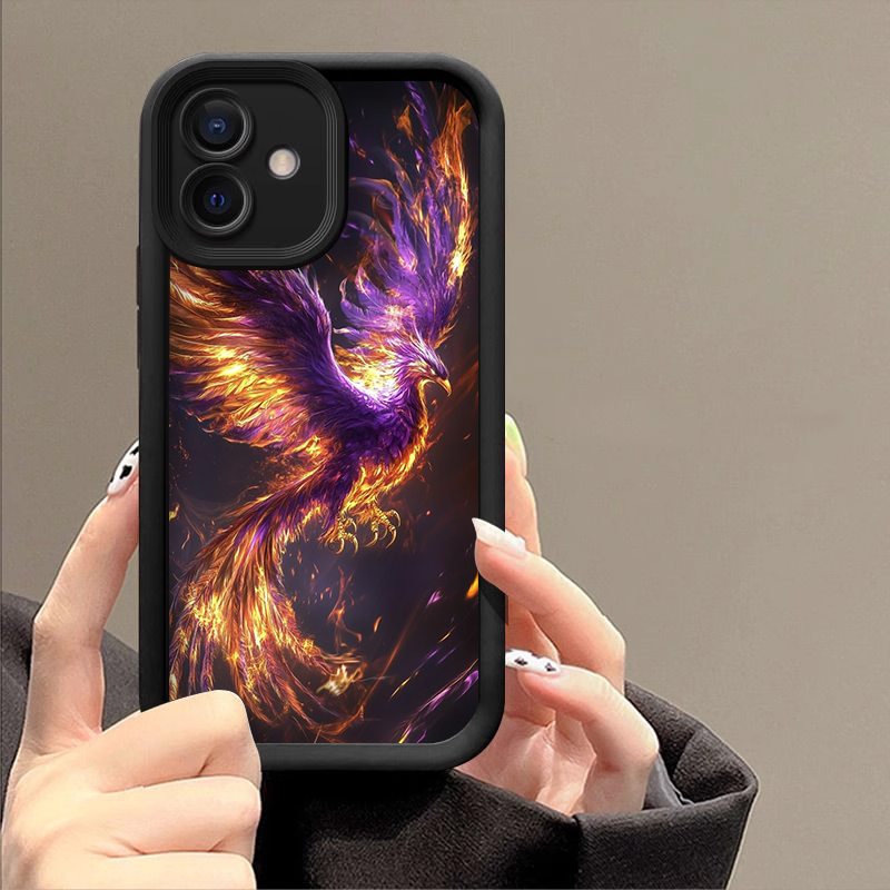 Aesthetic Golden Phoenix Fire  - Phone Cases Drop Proof ulasan dan harga