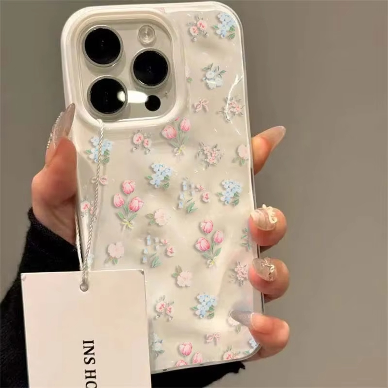 Korean Style Small Flowers Pho - Phone Cases Cute Iphone 14 ulasan dan harga