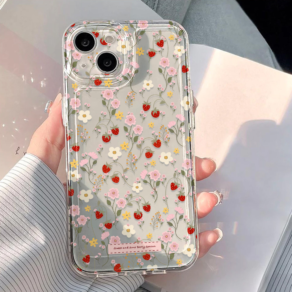 Aesthetic Floral Case For iPho - Phone Cases Transparent ulasan dan harga