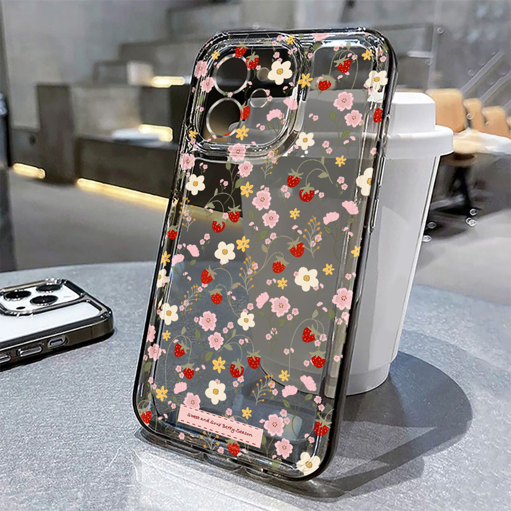 Aesthetic Floral Case For iPho - Phone Cases Transparent ulasan dan harga