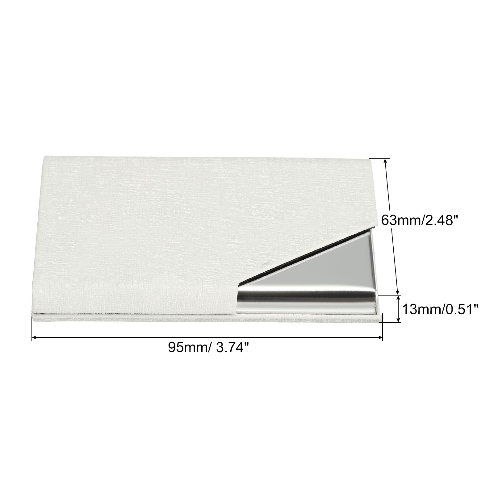 1/2Pcs Business Card Holder PU - Card Holder Slim Case ulasan dan harga