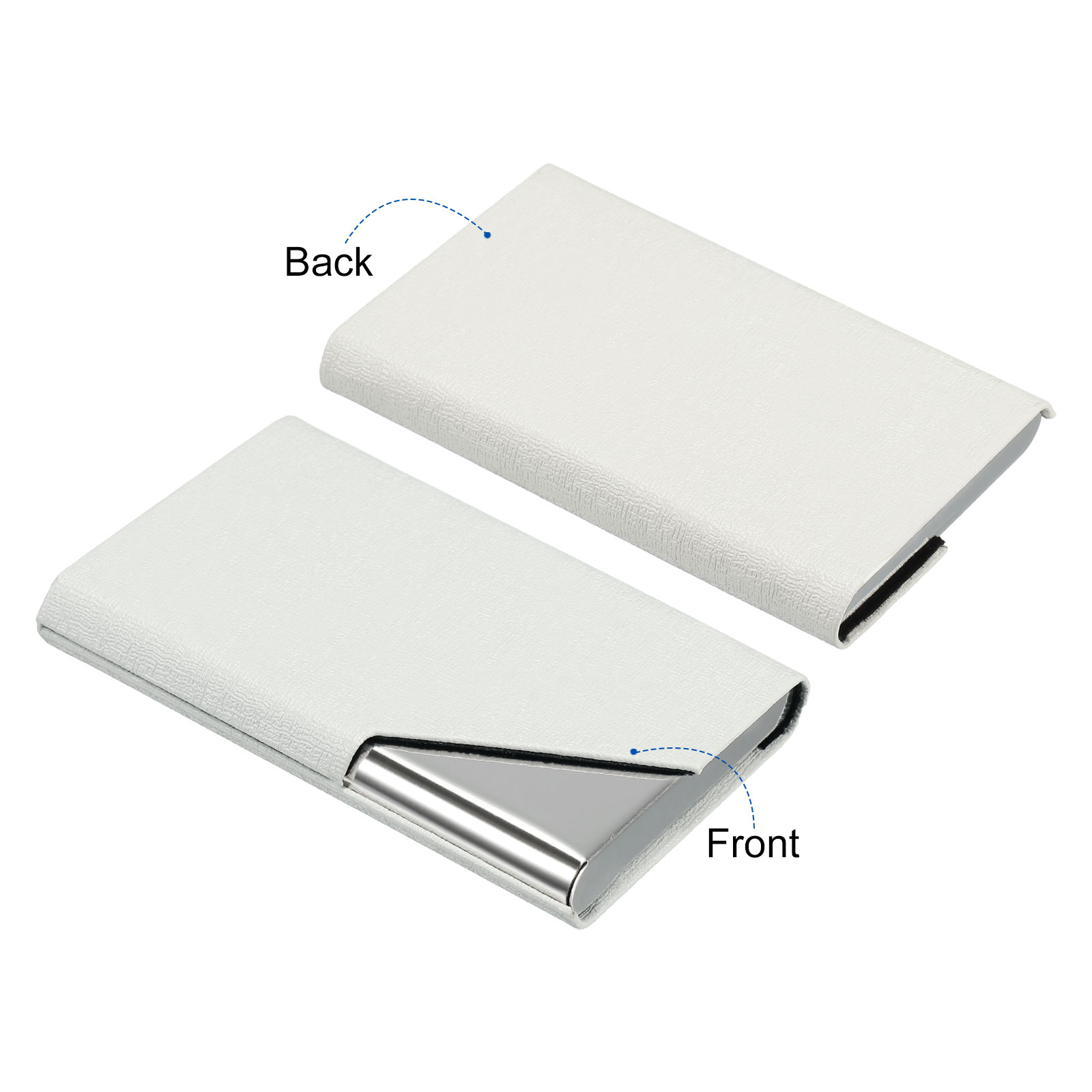1/2Pcs Business Card Holder PU - Card Holder Slim Case ulasan dan harga