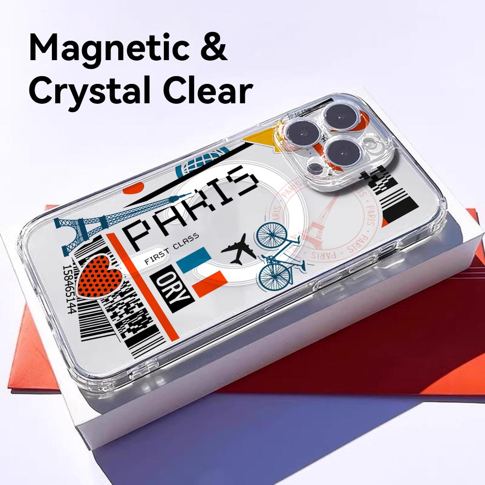 Plane Travel Ticket france Pho - Phone Cases Transparent ulasan dan harga