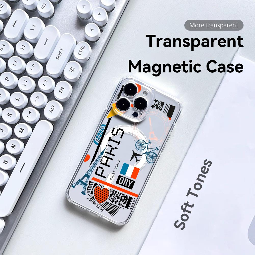 Plane Travel Ticket france Pho - Phone Cases Transparent ulasan dan harga
