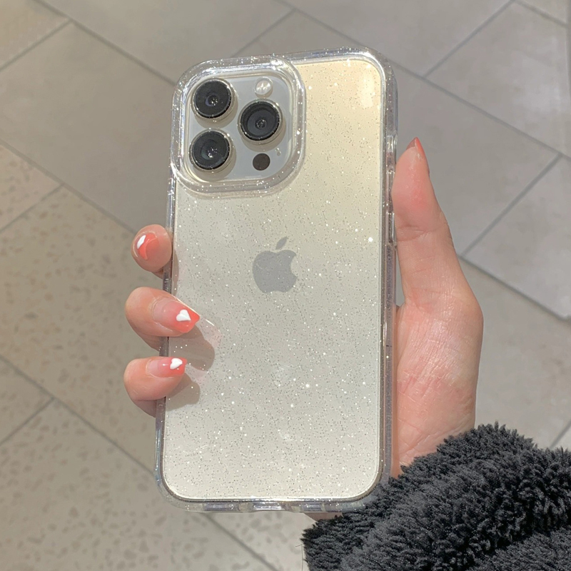 Transparent Simple Glitter Pho - Glitter Shockproof Case ulasan dan harga