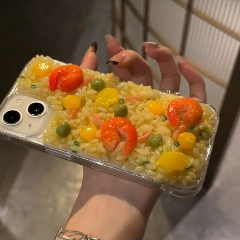 Luxury 3D Rice Shrimp Silicone - Phone Cases Ugly ulasan dan harga