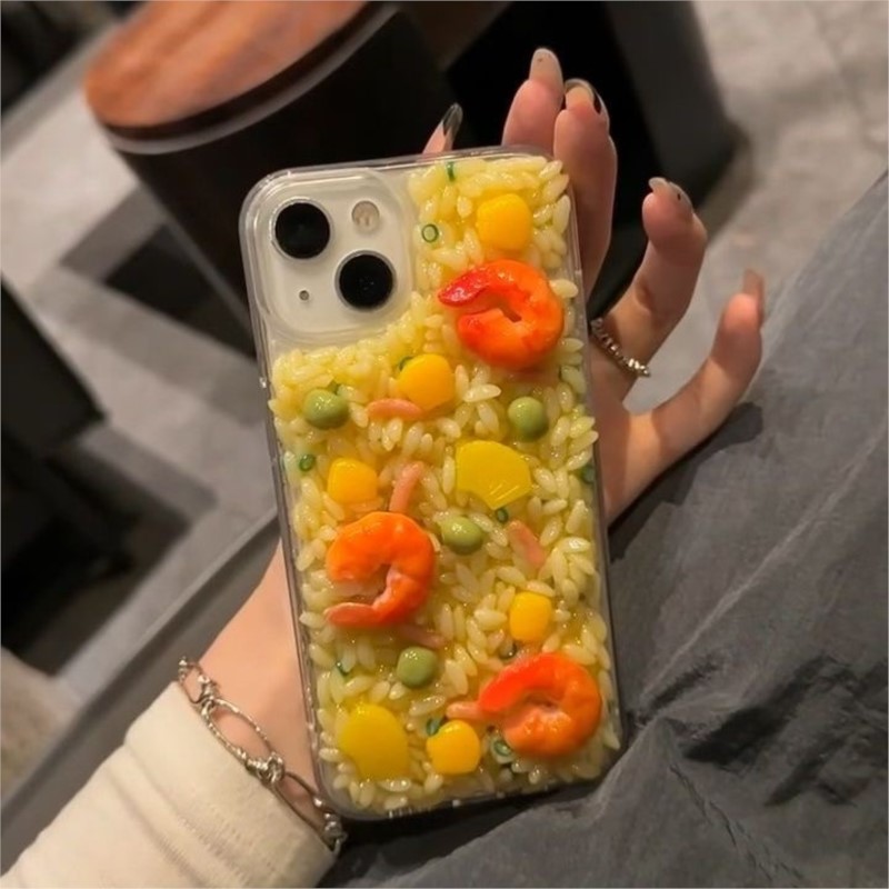 Luxury 3D Rice Shrimp Silicone - Phone Cases Ugly ulasan dan harga