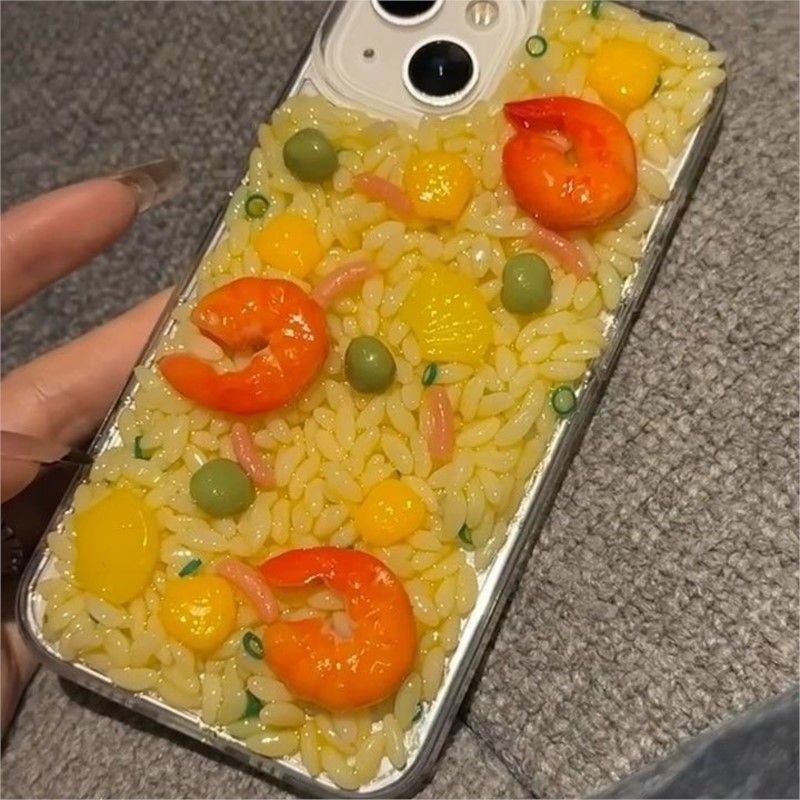 Luxury 3D Rice Shrimp Silicone - Phone Cases Ugly ulasan dan harga