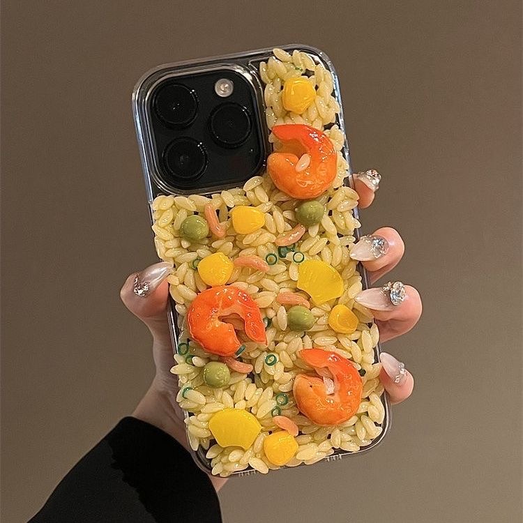 Luxury 3D Rice Shrimp Silicone - Phone Cases Ugly ulasan dan harga