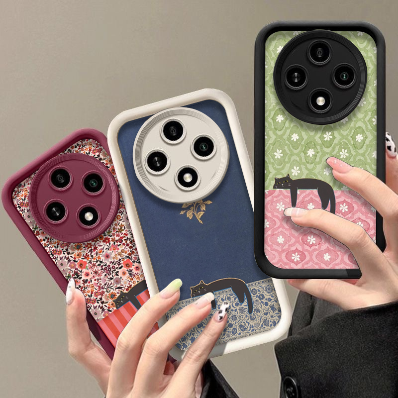 Artistic Cute Black Cat Stripe - Phone Cases Black ulasan dan harga