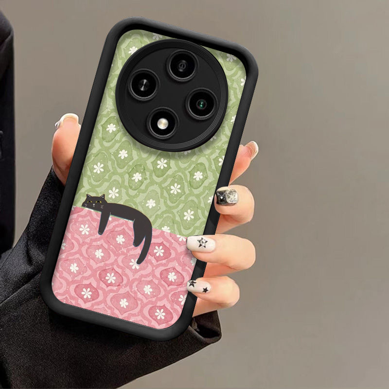 Artistic Cute Black Cat Stripe - Phone Cases Black ulasan dan harga