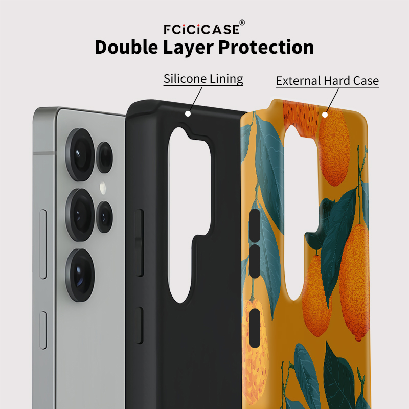 Fcicicase S26 Ultra Matte Shoc - Phone Cases Orange ulasan dan harga